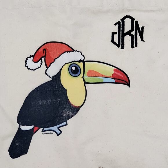 Birdorable JRN Tucan Augusta Sportswear Large Tote Bag 14.5" x 19" - Picture 2 of 14